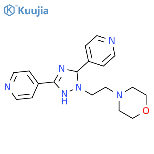 MORPHOLINE, 4-[2-(3,5-DI-4-PYRIDINYL-1H-1,2,4-TRIAZOL-2-YL)ETHYL]- structure