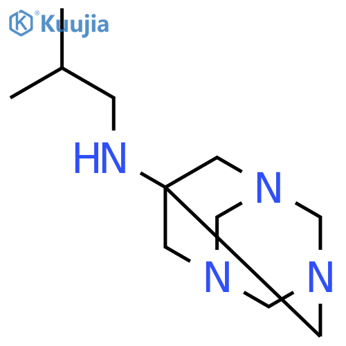 N-(2-methylpropyl)-1,3,5-triazatricyclo[3.3.1.1~3,7~]decan-7-amine structure