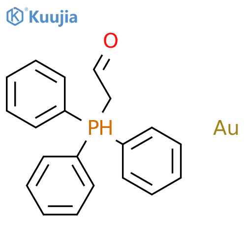 Gold, (2-oxoethyl)(triphenylphosphine)- structure