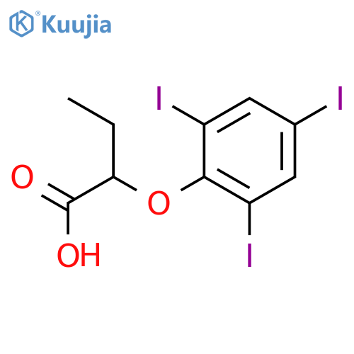 Butanoic acid,2-(2,4,6-triiodophenoxy)- structure