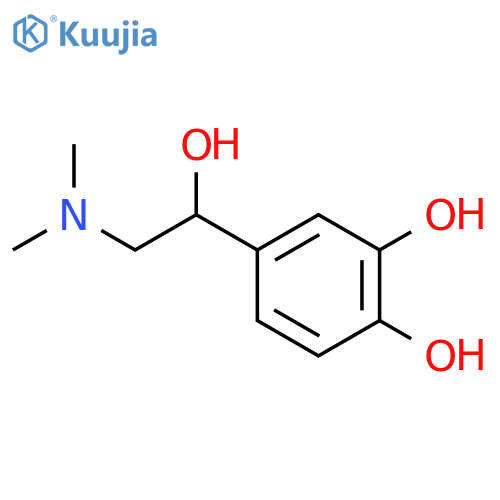 1,2-Benzenediol,4-[2-(dimethylamino)-1-hydroxyethyl]- structure