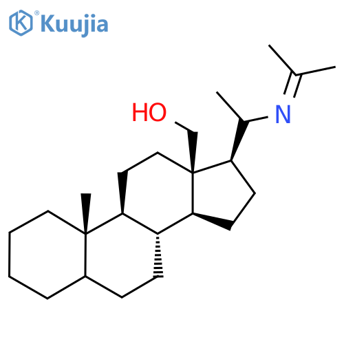 Pregnan-18-ol, 20-[(1-methylethylidene)amino]- structure