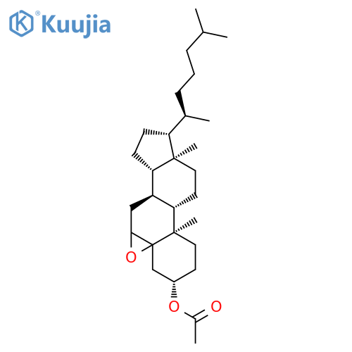 Cholestan-3-ol, 5,6-epoxy-, acetate, (3b)- structure