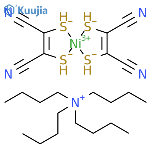 Tetrabutylammonium bis(maleonitriledithiolato)nickel(III) structure