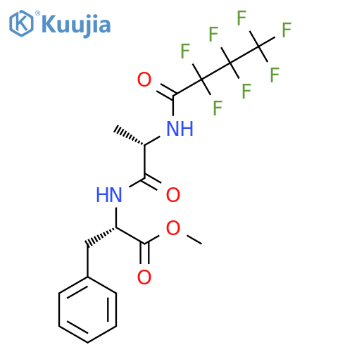 L-Phenylalanine, N-[N-(2,2,3,3,4,4,4-heptafluoro-1-oxobutyl)-L-alanyl]-, methyl ester structure
