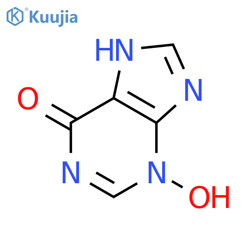 6-Hydroxy-9H-purine 3-N-oxide structure