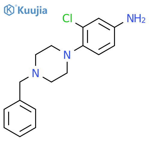 4-(4-benzylpiperazin-1-yl)-3-chloroaniline structure