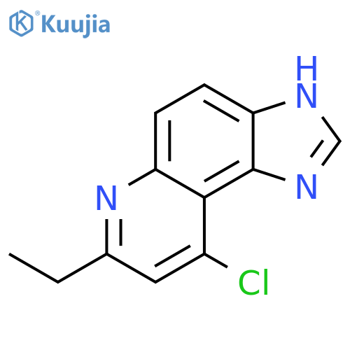 1H-IMIDAZO[4,5-F]QUINOLINE, 9-CHLORO-7-ETHYL- structure