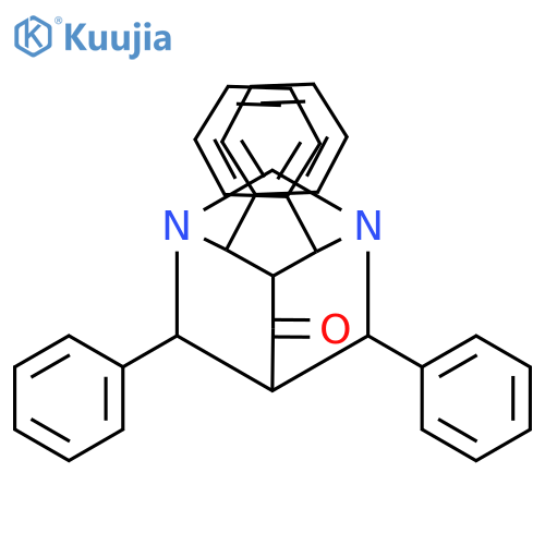 1,3-DIAZATRICYCLO[3.3.1.13,7]DECAN-6-ONE, 4,8,9,10-TETRAPHENYL- structure