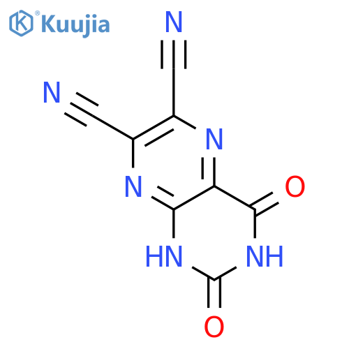 6,7-Pteridinedicarbonitrile, 1,2,3,4-tetrahydro-2,4-dioxo- structure