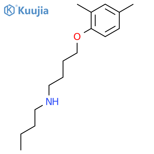 N-butyl-4-(2,4-dimethylphenoxy)butan-1-amine structure