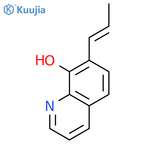 7-(Prop-1-EN-1-YL)quinolin-8-OL structure