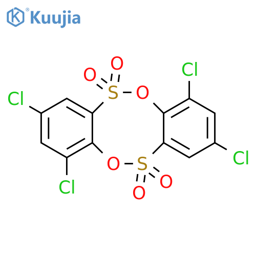 2,4,8,10-tetrachlorobenzo[c][1,5,2,6]benzodioxadithiocine 6,6,12,12-tetraoxide structure