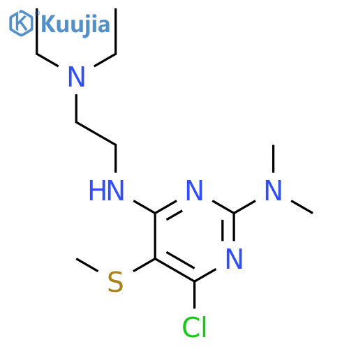 6-chloro-N~4~-[2-(diethylamino)ethyl]-N~2~,N~2~-dimethyl-5-(methylsulfanyl)pyrimidine-2,4-diamine structure