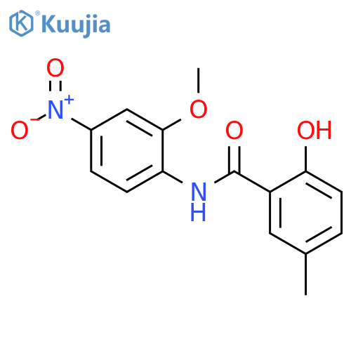 Benzamide, 2-hydroxy-N-(2-methoxy-4-nitrophenyl)-5-methyl- structure