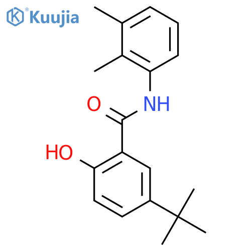 Benzamide, 5-(1,1-dimethylethyl)-N-(2,3-dimethylphenyl)-2-hydroxy- structure