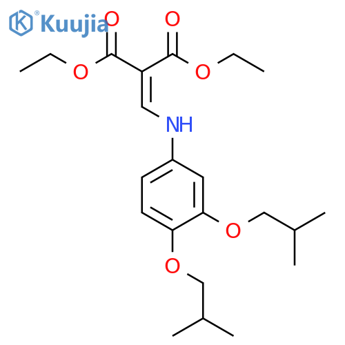 Diethyl 2-(((3,4-Diisobutoxyphenyl)amino)methylene)malonate structure