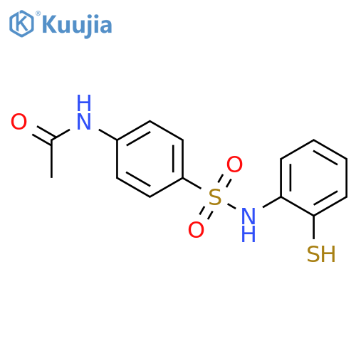 Acetamide, N-[4-[[(2-mercaptophenyl)amino]sulfonyl]phenyl]- structure