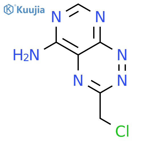 Pyrimido[5,4-e]-1,2,4-triazin-5-amine,3-(chloromethyl)- structure