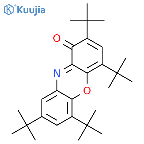 1H-Phenoxazin-1-one, 2,4,6,8-tetrakis(1,1-dimethylethyl)- structure
