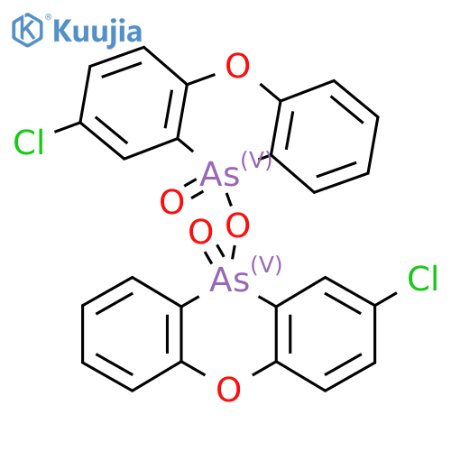 2-Chloro-10-(2-chloro-10-oxophenoxarsinin-10-yl)oxyphenoxarsinine 10-oxide structure