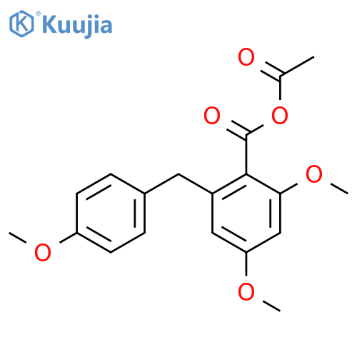 Acetyl 2,4-dimethoxy-6-[(4-methoxyphenyl)methyl]benzoate structure