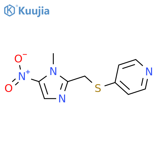 Pyridine, 4-[[(1-methyl-5-nitro-1H-imidazol-2-yl)methyl]thio]- structure