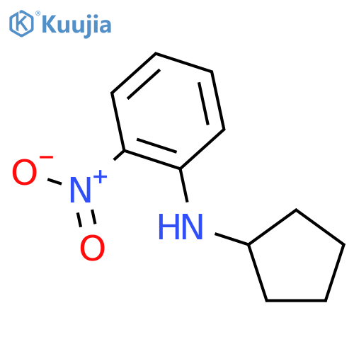 N-cyclopentyl-2-nitroaniline structure