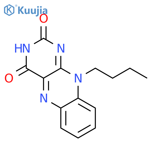 Benzo[g]pteridine-2,4(3H,10H)-dione, 10-butyl- structure