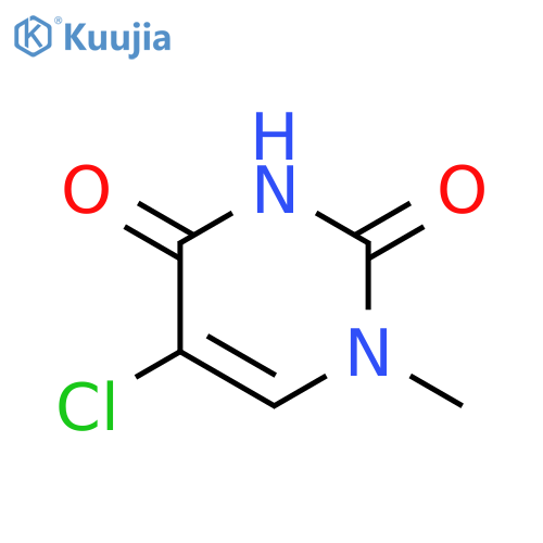 2,4(1H,3h)-pyrimidinedione,5-chloro-1-methyl- structure