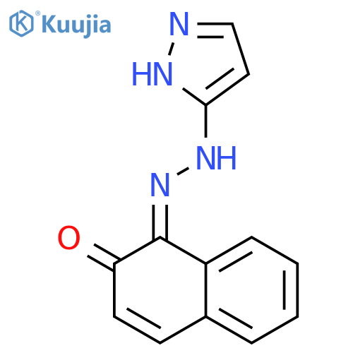 (1Z)-1-[2-(1H-pyrazol-5-yl)hydrazinylidene]naphthalen-2(1H)-one structure