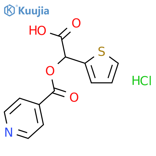 4-Pyridinecarboxylic acid, carboxy-2-thienylmethyl ester, hydrochloride structure
