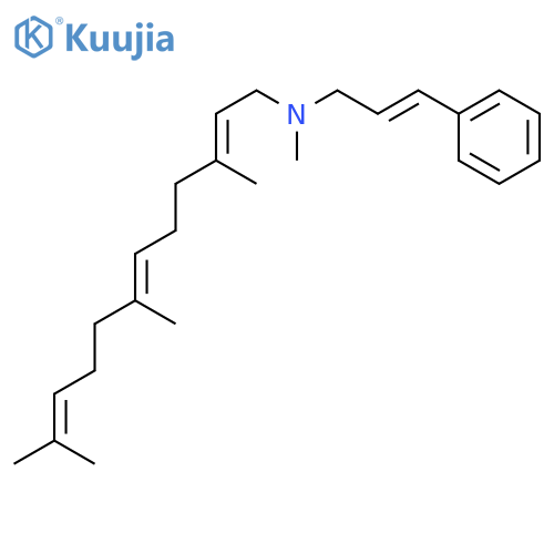 (2E,6E)-N,3,7,11-tetramethyl-N-[(2Z)-3-phenylprop-2-en-1-yl]dodeca-2,6,10-trien-1-amine structure