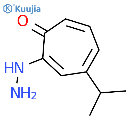 2,4,6-Cycloheptatrien-1-one, 2-hydrazino-4-(1-methylethyl)- structure