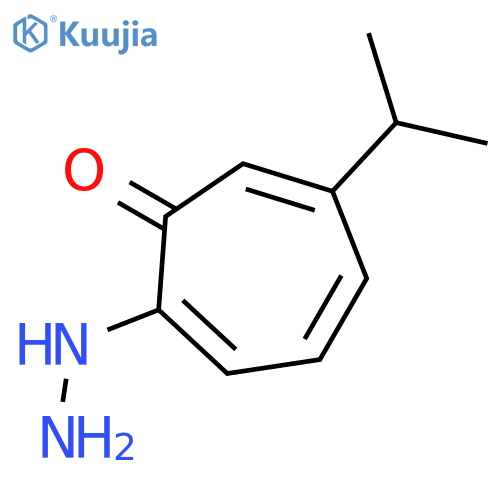 2,4,6-Cycloheptatrien-1-one, 2-hydrazino-6-(1-methylethyl)- structure