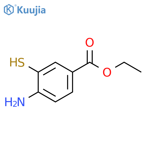 Benzoic acid, 4-aMino-3-Mercapto-, ethyl ester structure
