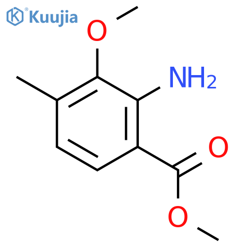 2-amino-3-methoxy-4-methyl-Benzoic acid methyl ester structure