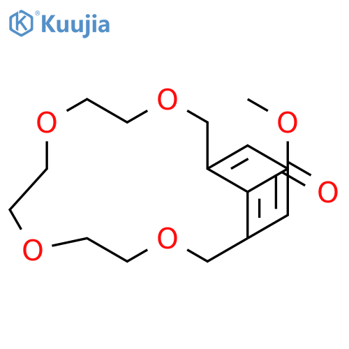 3,6,9,12-TETRAOXABICYCLO[12.3.1]OCTADECA-1(18),14,16-TRIENE-18-CARBOXYLIC ACID, METHYL ESTER structure