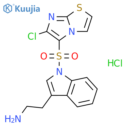 2-1-(6-Chloroimidazo2,1-b1,3thiazol-5-yl)sulfonyl-1H-indol-3-ylethylamine Hydrochloride structure