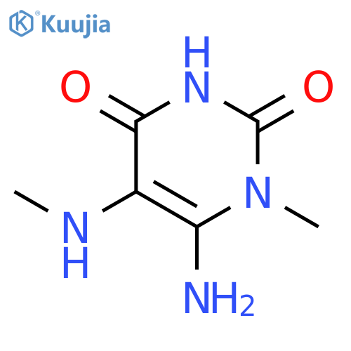 6-Amino-1-methyl-5-(methylamino)uracil structure