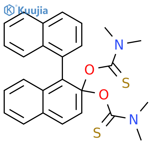 Carbamothioic acid, dimethyl-, O,O-1,1-binaphthalene-2,2-diyl ester structure