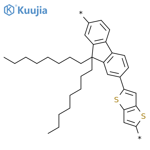 Poly[thieno[3,2-b]thiophene-2,5-diyl(9,9-dioctyl-9H-fluorene-2,7-diyl)] structure