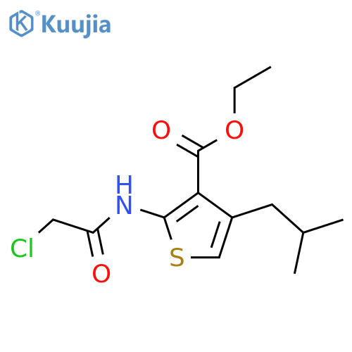 Ethyl 2-(2-Chloroacetamido)-4-(2-methylpropyl)thiophene-3-carboxylate structure