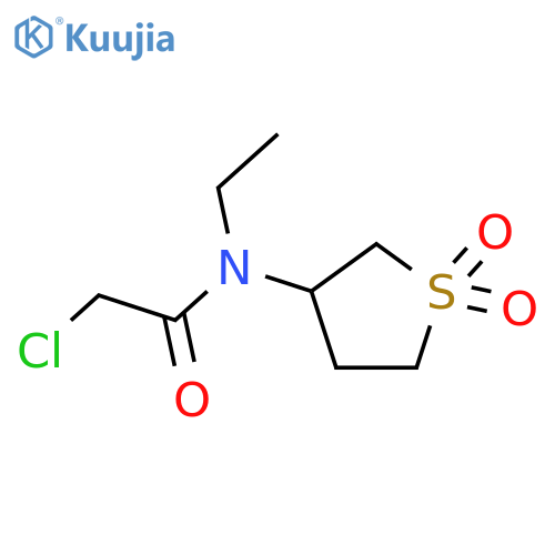 2-chloro-N-(1,1-dioxo-1λ?-thiolan-3-yl)-N-ethylacetamide structure