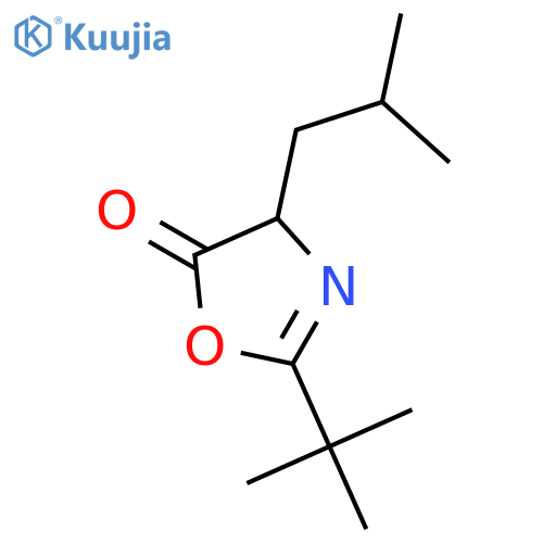 5(4H)-Oxazolone, 2-(1,1-dimethylethyl)-4-(2-methylpropyl)- structure