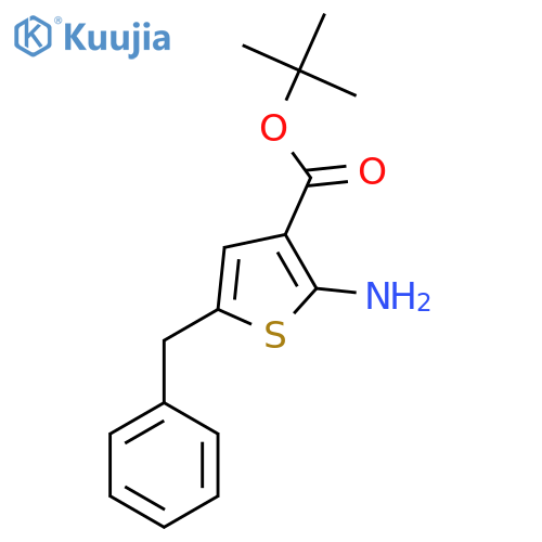 Tert-butyl 2-amino-5-benzylthiophene-3-carboxylate structure