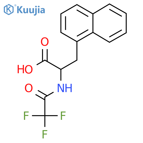 3-(naphthalen-1-yl)-2-(2,2,2-trifluoroacetamido)propanoic acid structure