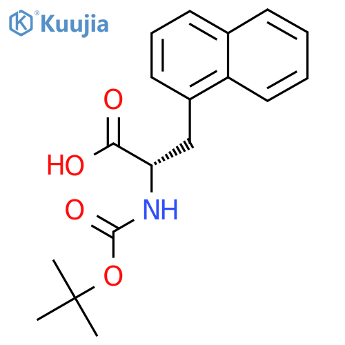 (S)-2-((tert-Butoxycarbonyl)amino)-3-(naphthalen-1-yl)propanoic acid structure