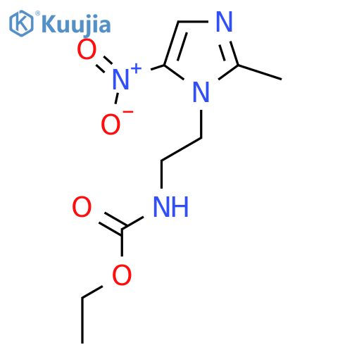 Carbamic acid, [2-(2-methyl-5-nitro-1H-imidazol-1-yl)ethyl]-, ethyl ester structure