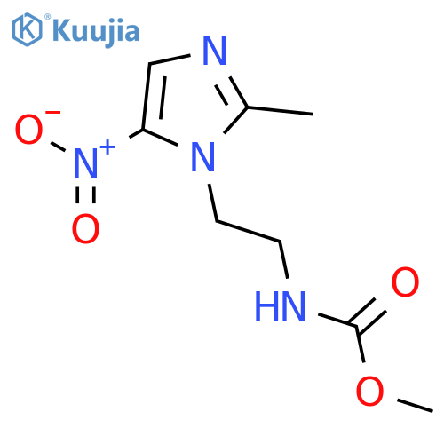 Carbamic acid,[2-(2-methyl-5-nitro-1H-imidazol-1-yl)ethyl]-, methyl ester (9CI) structure